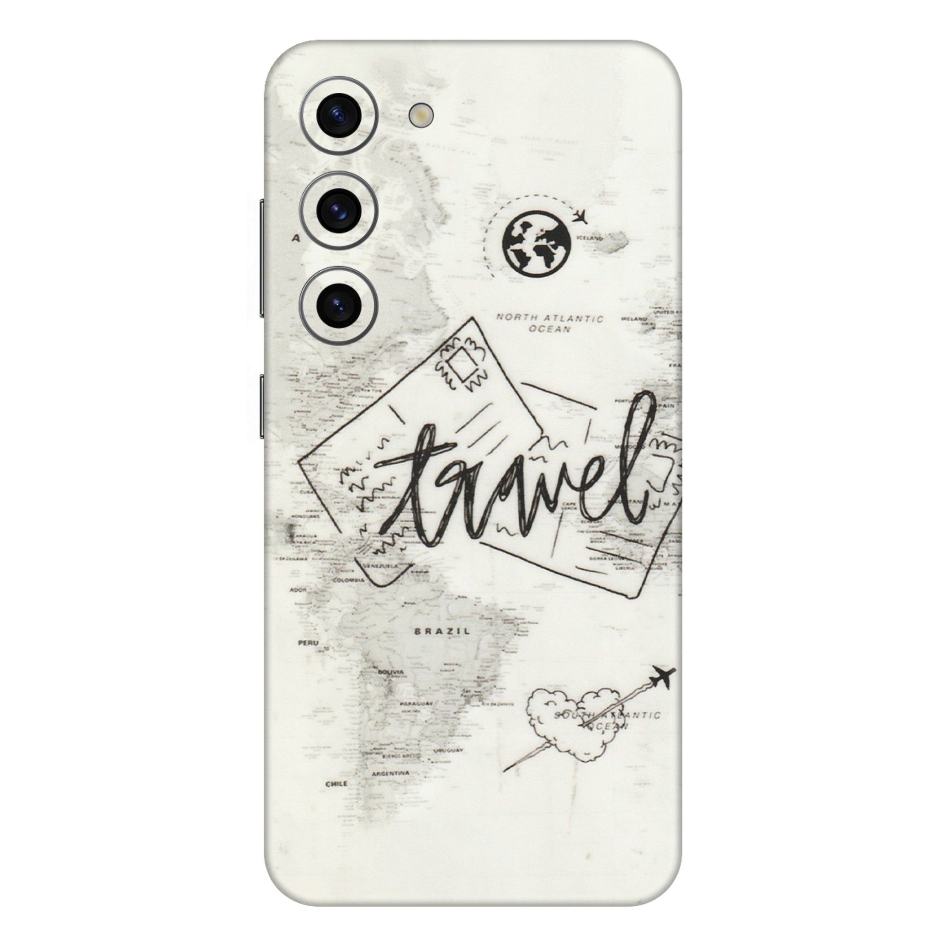 Samsung A/S Series Phone Skins (All Models) - Travel Ticket - Transparent Finish (T-06) Samsung Galaxy S23 (5G)