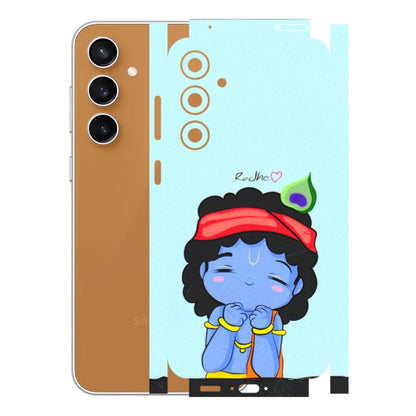 Samsung A/S Series Phone Skins (All Models) - Radhe Radhe Cute Toon - 3D Embossed Finish (L-05) Samsung Galaxy S23 FE (5G)
