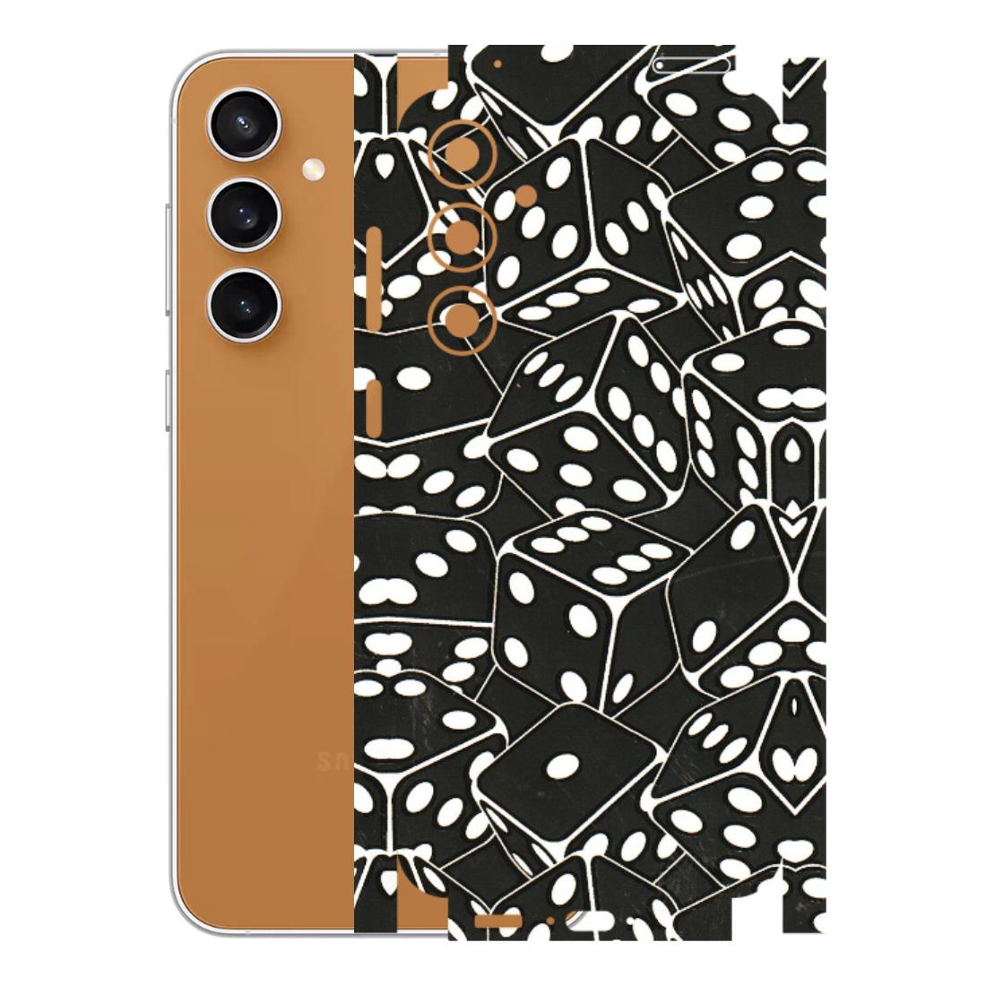 Samsung A/S Series Phone Skins (All Models) - Big Black Dices - 3D Embossed Finish (L-106) Samsung Galaxy S23 FE (5G)