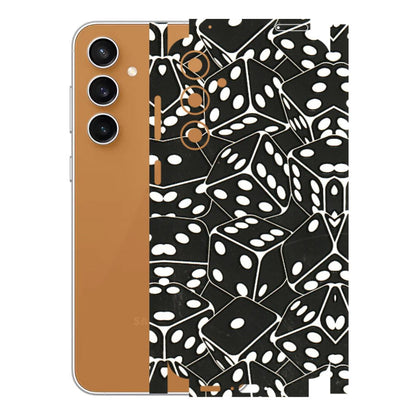 Samsung A/S Series Phone Skins (All Models) - Big Black Dices - 3D Embossed Finish (L-106) Samsung Galaxy S23 FE (5G)