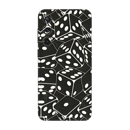 Samsung A/S Series Phone Skins (All Models) - Big Black Dices - 3D Embossed Finish (L-106) Samsung Galaxy S23 FE (5G)