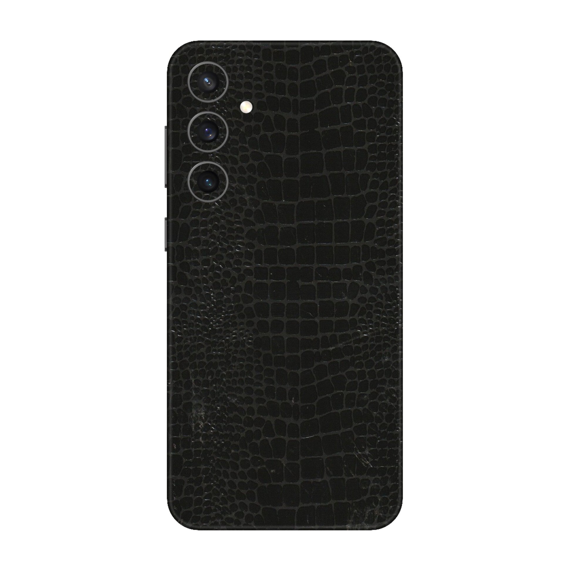 Samsung A/S Series Phone Skins (All Models) - Snake Leather Black - 3D Embossed Finish (L-107) Samsung Galaxy S23 FE (5G)