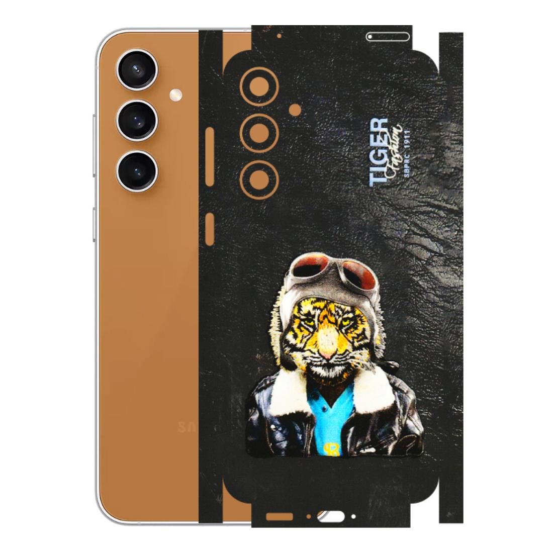 Samsung A/S Series Phone Skins (All Models) - Rider Tiger - 3D Embossed Finish (L-113) Samsung Galaxy S23 FE (5G)