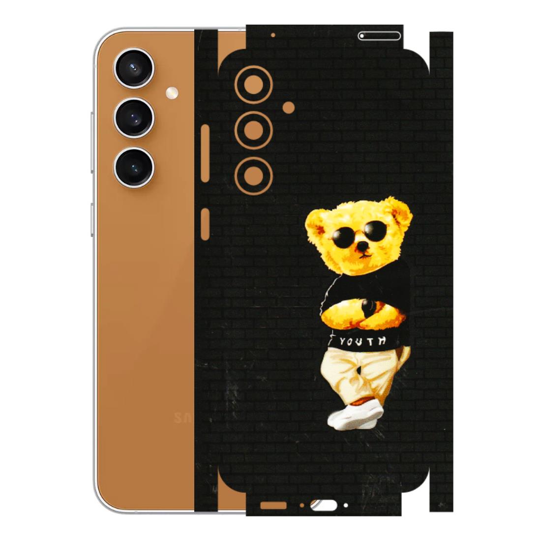 Samsung A/S Series Phone Skins (All Models) - Classy Teddy Bear - 3D Embossed Finish (L-116) Samsung Galaxy S23 FE (5G)