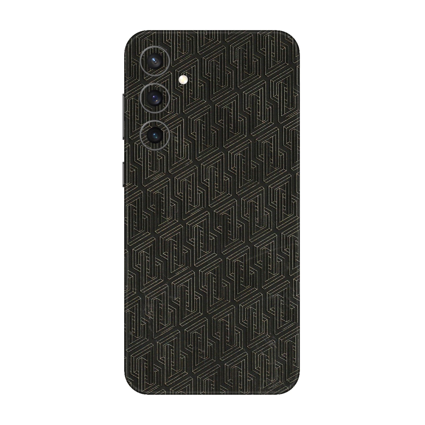Samsung A/S Series Phone Skins (All Models) - Black Abstract Pattern - 3D Embossed Finish (L-117) Samsung Galaxy S23 FE (5G)