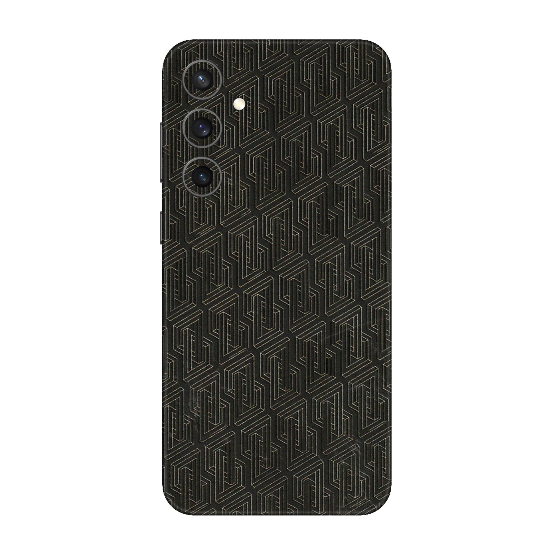 Samsung A/S Series Phone Skins (All Models) - Black Abstract Pattern - 3D Embossed Finish (L-117) Samsung Galaxy S23 FE (5G)