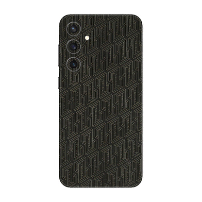 Samsung A/S Series Phone Skins (All Models) - Black Abstract Pattern - 3D Embossed Finish (L-117) Samsung Galaxy S23 FE (5G)