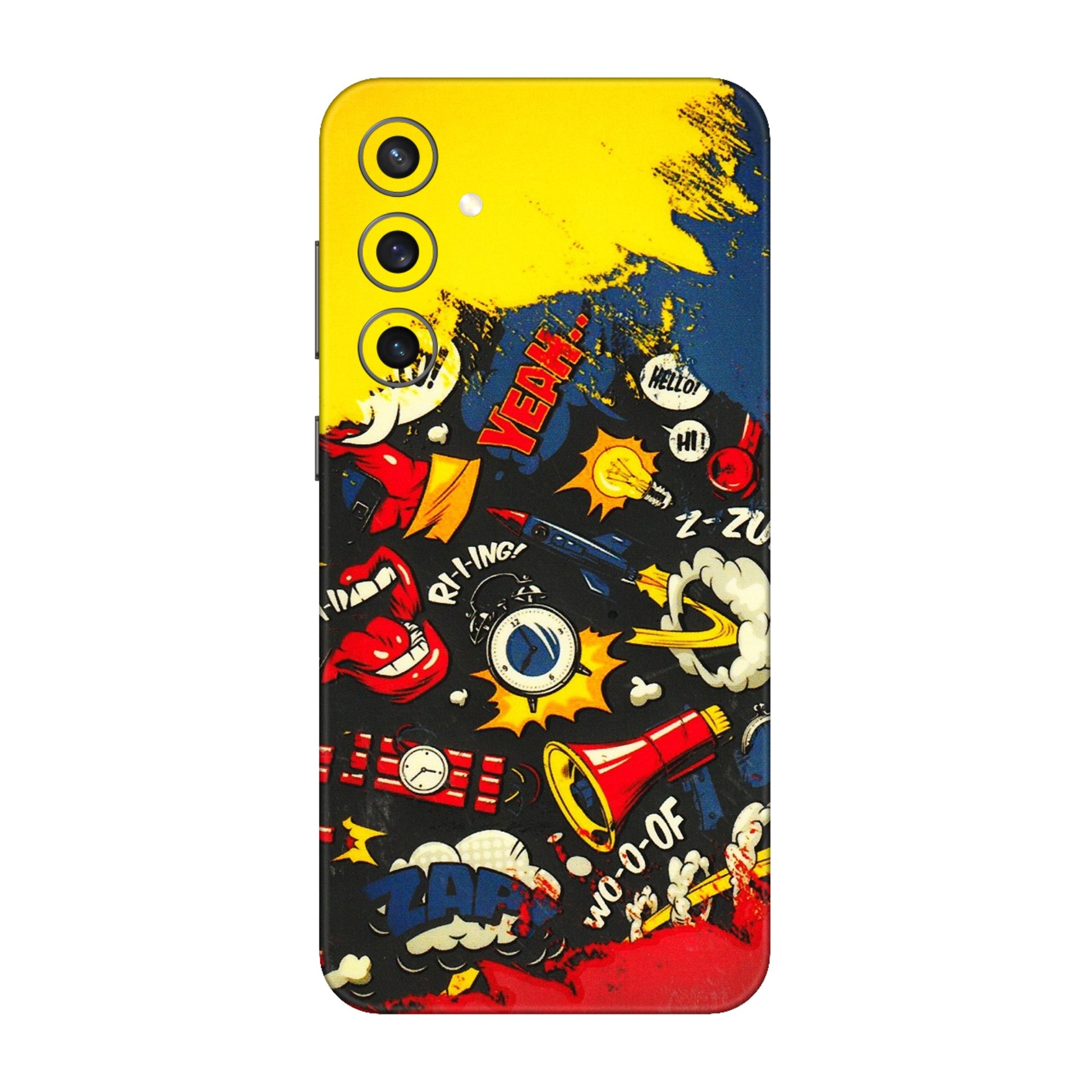 Samsung A/S Series Phone Skins (All Models) - Pacific Doodle Art - 3D Embossed Finish (L-120) Samsung Galaxy S23 FE (5G)