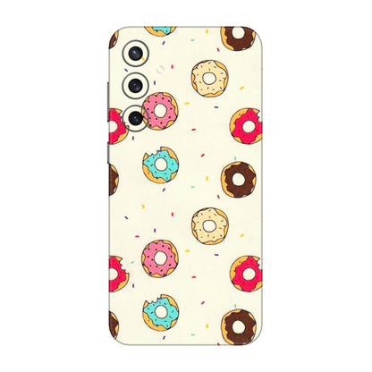 Samsung A/S Series Phone Skins (All Models) - Mini Donuts Doodle Art - 3D Embossed Finish (L-122) Samsung Galaxy S23 FE (5G)