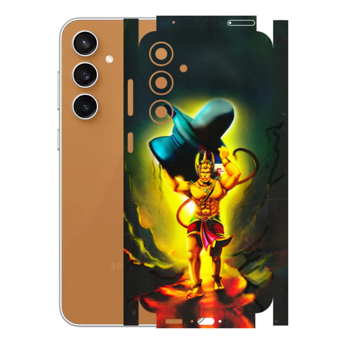 Samsung A/S Series Phone Skins (All Models) - Hanuman Ji - 3D Embossed Finish (L-128) Samsung Galaxy S23 FE (5G)