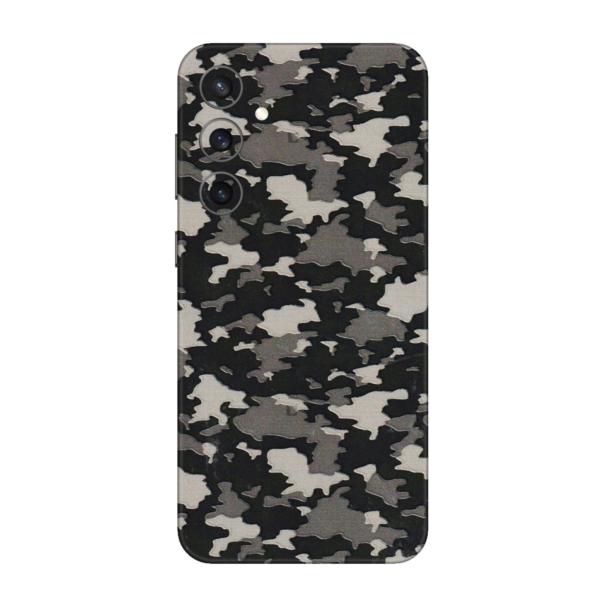 Samsung A/S Series Phone Skins (All Models) - Black/Grey Camoflaunge - 3D Embossed Finish (L-142) Samsung Galaxy S23 FE (5G)