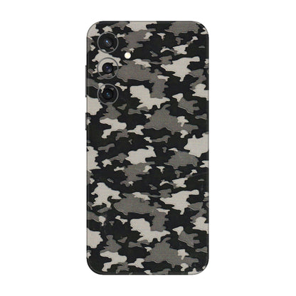 Samsung A/S Series Phone Skins (All Models) - Black/Grey Camoflaunge - 3D Embossed Finish (L-142) Samsung Galaxy S23 FE (5G)