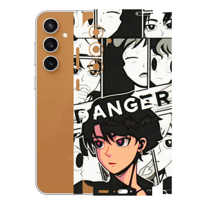 Samsung A/S Series Phone Skins (All Models) - Danger Anime - 3D Embossed Finish (L-155) Samsung Galaxy S23 FE (5G)