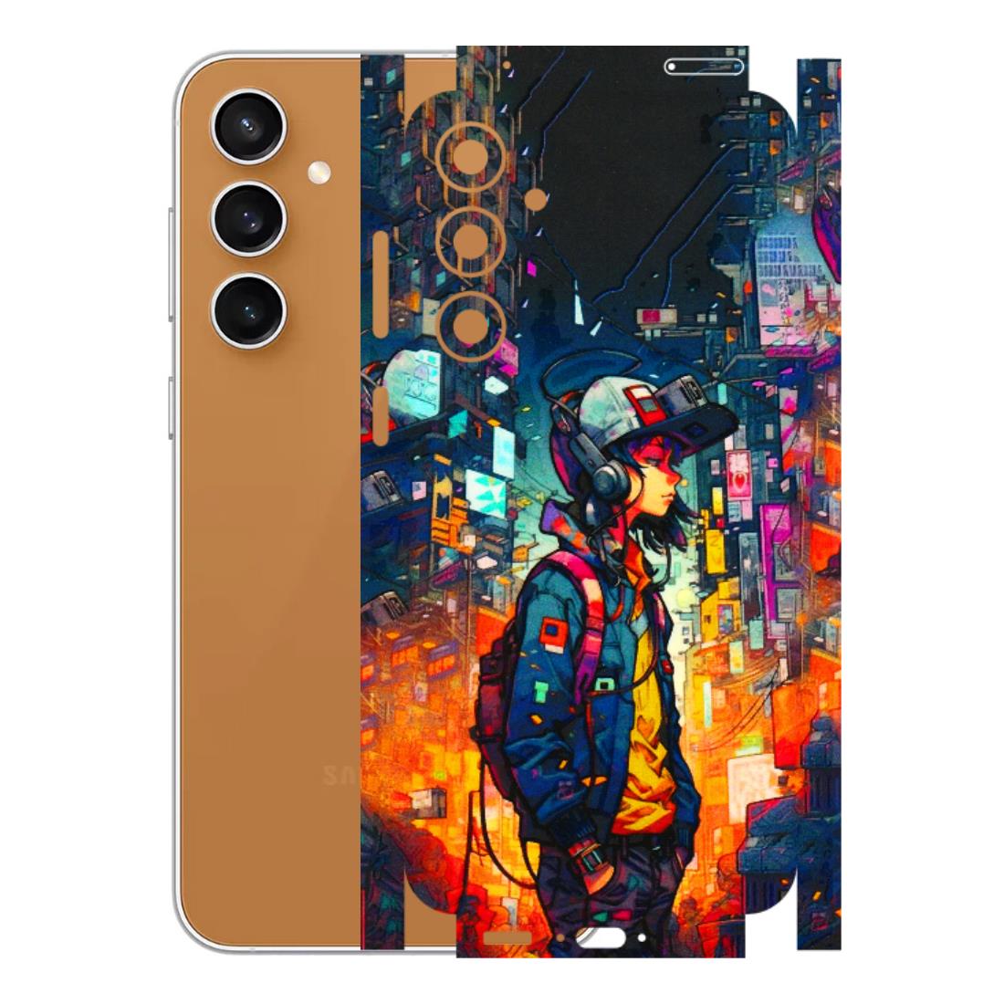 Samsung A/S Series Phone Skins (All Models) - Street Anime Guy - 3D Embossed Finish (L-158) Samsung Galaxy S23 FE (5G)