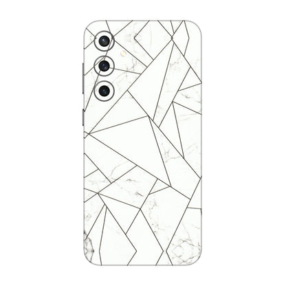Samsung A/S Series Phone Skins (All Models) - Luxury White Marble Effect - 3D Embossed Finish (L-168) Samsung Galaxy S23 FE (5G)