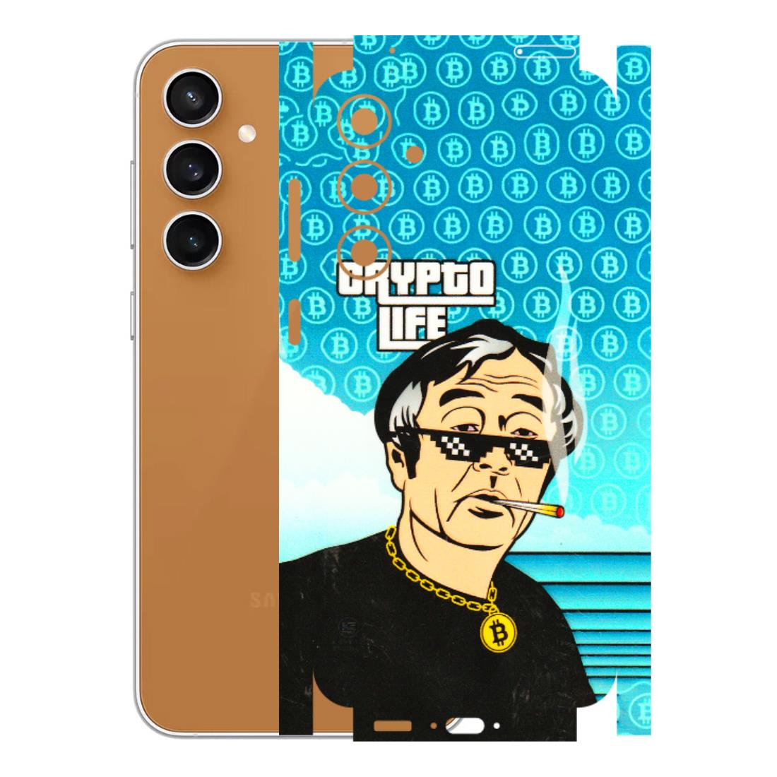 Samsung A/S Series Phone Skins (All Models) - Crypto Thug Life - 3D Embossed Finish (L-179) Samsung Galaxy S23 FE (5G)
