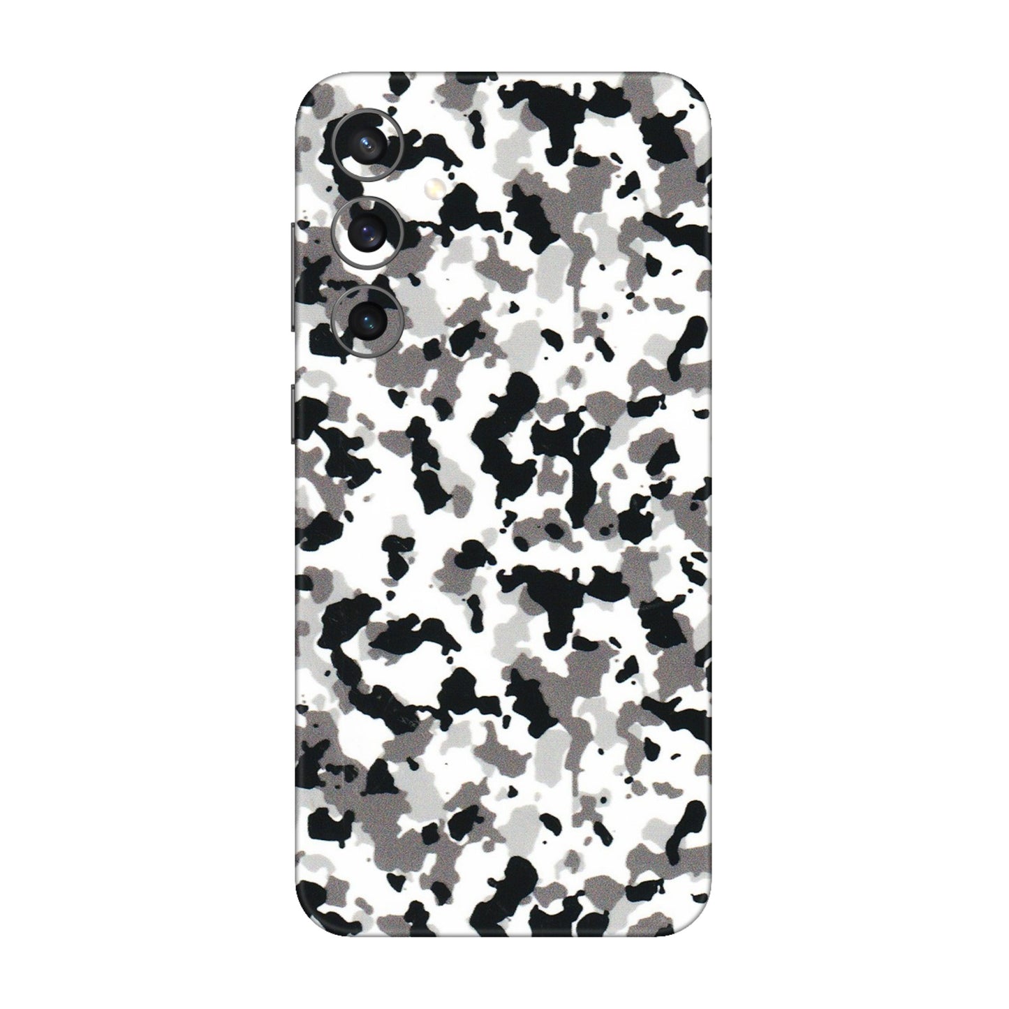 Samsung A/S Series Phone Skins (All Models) - White Black Camouflage - 3D Embossed Finish (L-18) Samsung Galaxy S23 FE (5G)