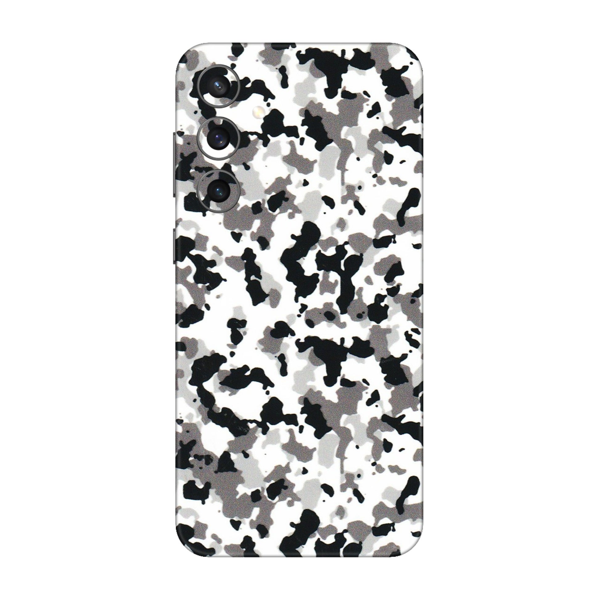 Samsung A/S Series Phone Skins (All Models) - White Black Camouflage - 3D Embossed Finish (L-18) Samsung Galaxy S23 FE (5G)
