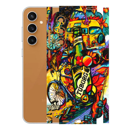 Samsung A/S Series Phone Skins (All Models) - Cool Beer Bottle - 3D Embossed Finish (L-193) Samsung Galaxy S23 FE (5G)
