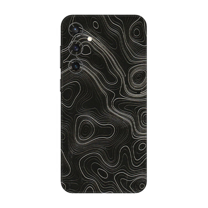 Samsung A/S Series Phone Skins (All Models) - Black Swirl - 3D Embossed Finish (L-196) Samsung Galaxy S23 FE (5G)