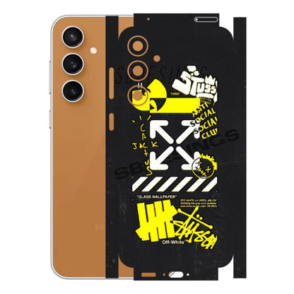 Samsung A/S Series Phone Skins (All Models) - Anti Social Graffiti - 3D Embossed Finish (L-198) Samsung Galaxy S23 FE (5G)