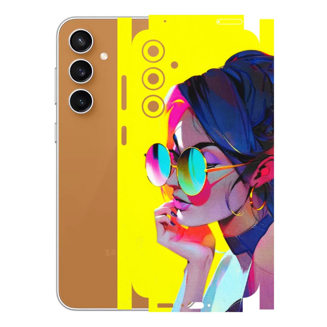 Samsung A/S Series Phone Skins (All Models) - Bold Stylish Girl - 3D Embossed Finish (L-222) Samsung Galaxy S23 FE (5G)