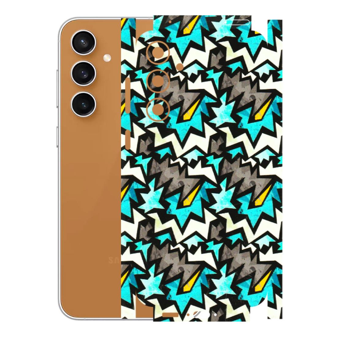 Samsung A/S Series Phone Skins (All Models) - Funky Zig Zag - 3D Embossed Finish (L-223) Samsung Galaxy S23 FE (5G)