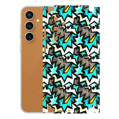 Samsung A/S Series Phone Skins (All Models) - Funky Zig Zag - 3D Embossed Finish (L-223) Samsung Galaxy S23 FE (5G)