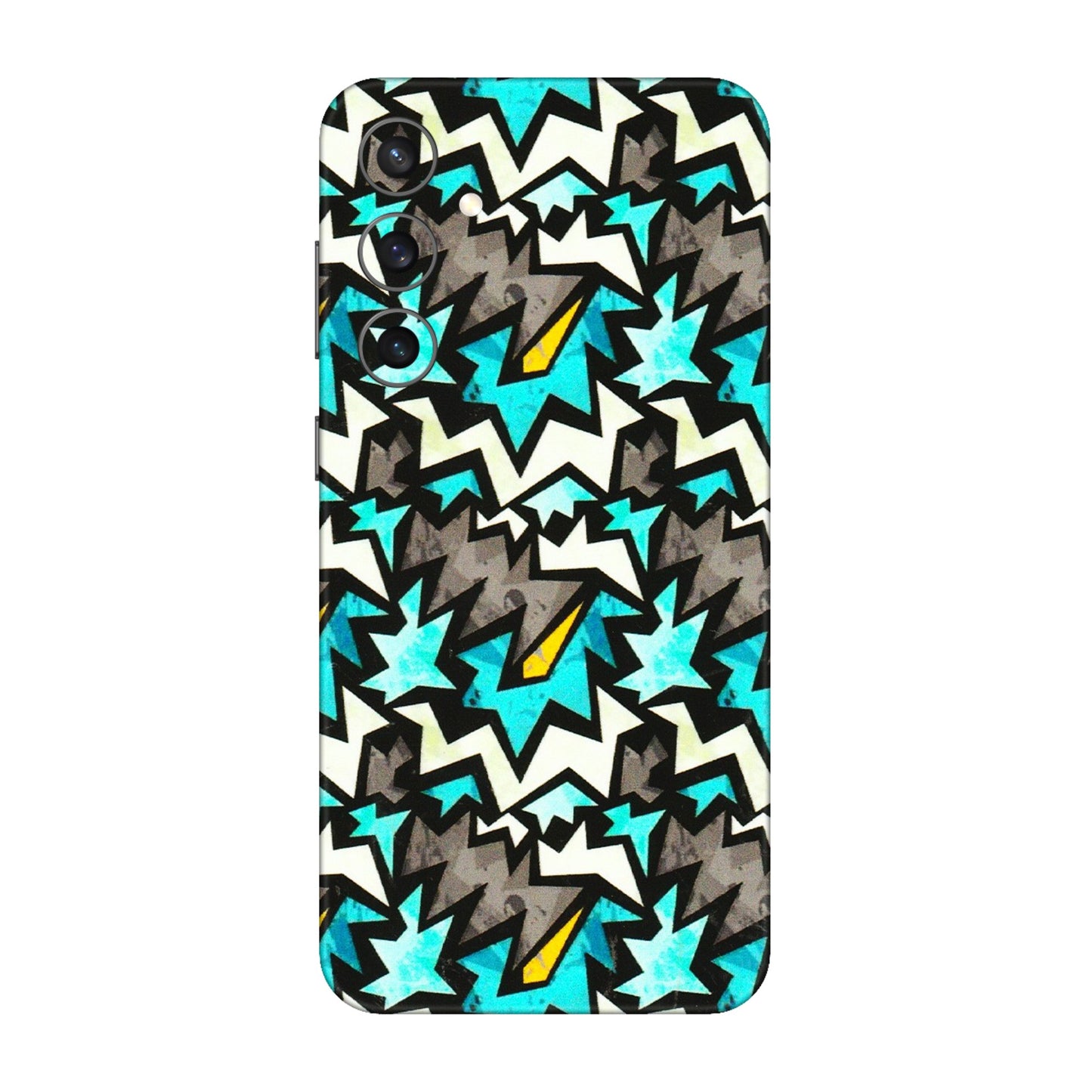 Samsung A/S Series Phone Skins (All Models) - Funky Zig Zag - 3D Embossed Finish (L-223) Samsung Galaxy S23 FE (5G)