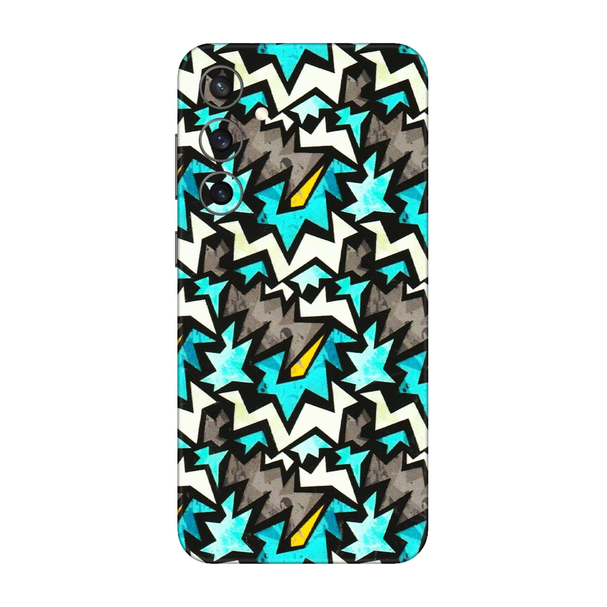 Samsung A/S Series Phone Skins (All Models) - Funky Zig Zag - 3D Embossed Finish (L-223) Samsung Galaxy S23 FE (5G)