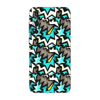 Samsung A/S Series Phone Skins (All Models) - Funky Zig Zag - 3D Embossed Finish (L-223) Samsung Galaxy S23 FE (5G)