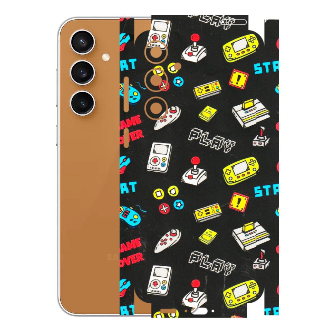 Samsung A/S Series Phone Skins (All Models) - Gaming Doodles - 3D Embossed Finish (L-224) Samsung Galaxy S23 FE (5G)