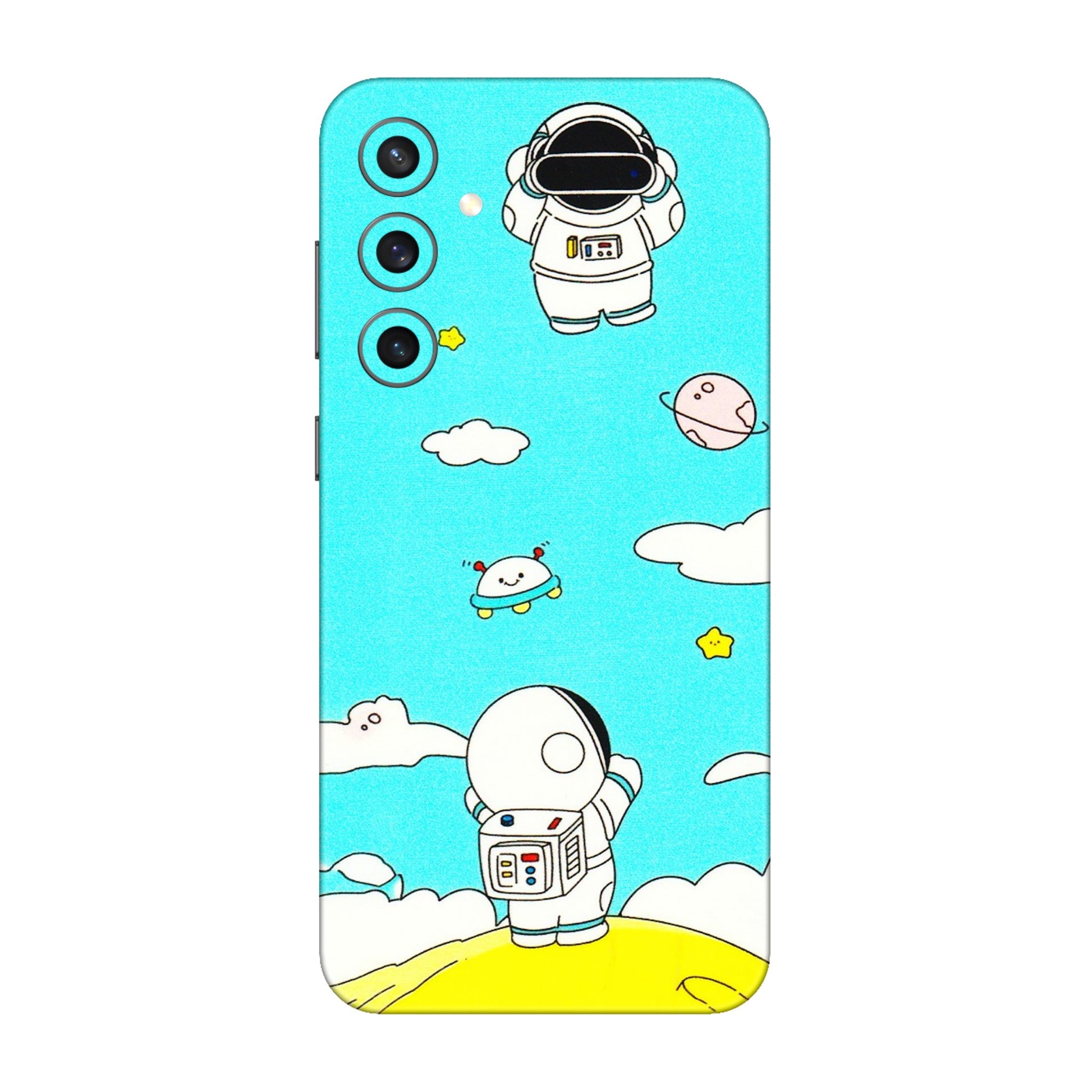 Samsung A/S Series Phone Skins (All Models) - Blue Skies Astro Float - 3D Embossed Finish (L-230) Samsung Galaxy S23 FE (5G)