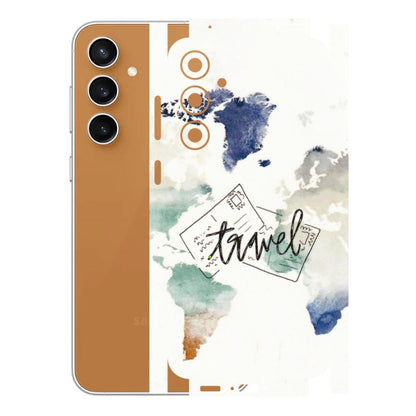 Samsung A/S Series Phone Skins (All Models) - Travel The World - 3D Embossed Finish (L-232) Samsung Galaxy S23 FE (5G)