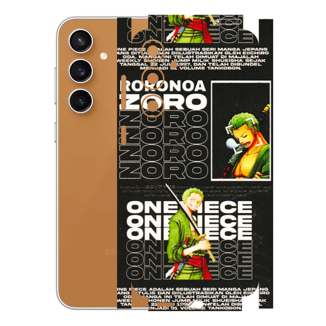 Samsung A/S Series Phone Skins (All Models) - One Piece Zoro - 3D Embossed Finish (L-250) Samsung Galaxy S23 FE (5G)