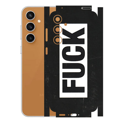 Samsung A/S Series Phone Skins (All Models) - The F Word - 3D Embossed Finish (L-255) Samsung Galaxy S23 FE (5G)