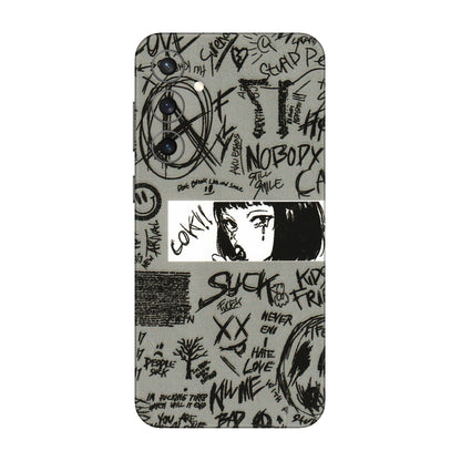 Samsung A/S Series Phone Skins (All Models) - Never Have Love Anime - 3D Embossed Finish (L-260) Samsung Galaxy S23 FE (5G)
