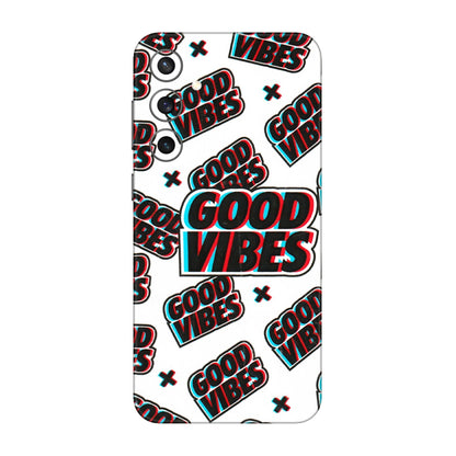 Samsung A/S Series Phone Skins (All Models) - Good Vibes - 3D Embossed Finish (L-282) Samsung Galaxy S23 FE (5G)