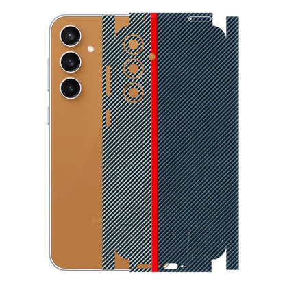 Samsung A/S Series Phone Skins (All Models) - Blue Sober Lines - 3D Embossed Finish (L-305) Samsung Galaxy S23 FE (5G)