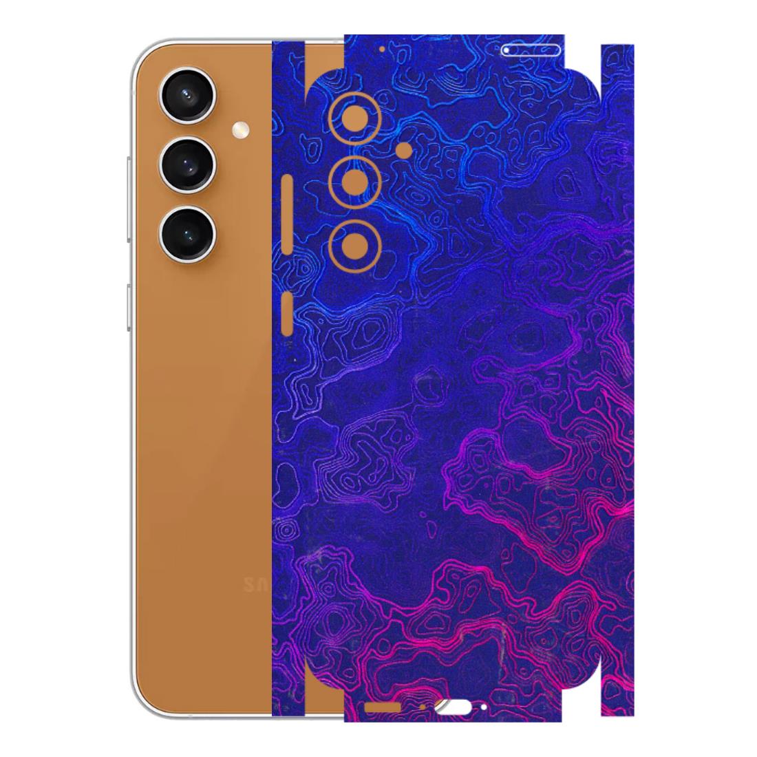 Samsung A/S Series Phone Skins (All Models) - Purple Ripples Swirl - 3D Embossed Finish (L-314) Samsung Galaxy S23 FE (5G)