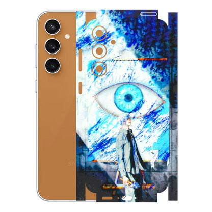Samsung A/S Series Phone Skins (All Models) - Anime Sea Blue Eye - 3D Embossed Finish (L-318) Samsung Galaxy S23 FE (5G)