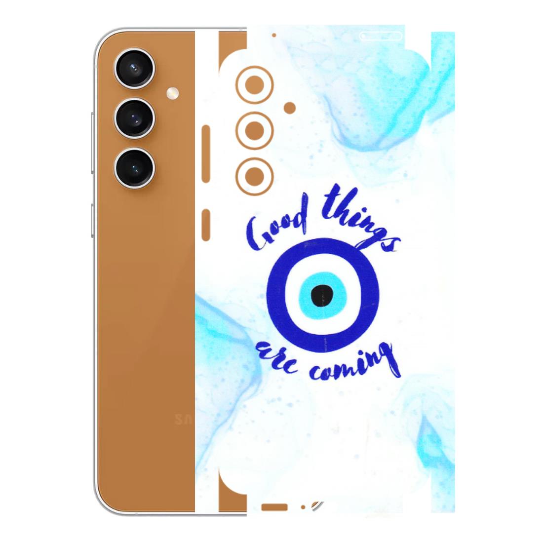 Samsung A/S Series Phone Skins (All Models) - Evil Eye Good Things Are Coming - 3D Embossed Finish (L-322) Samsung Galaxy S23 FE (5G)