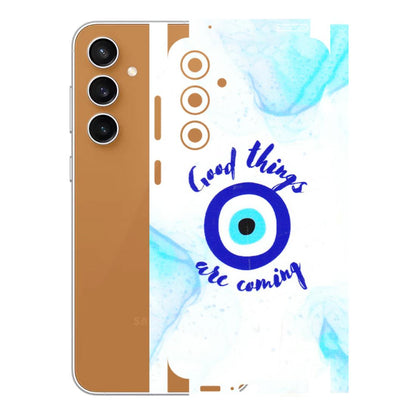 Samsung A/S Series Phone Skins (All Models) - Evil Eye Good Things Are Coming - 3D Embossed Finish (L-322) Samsung Galaxy S23 FE (5G)
