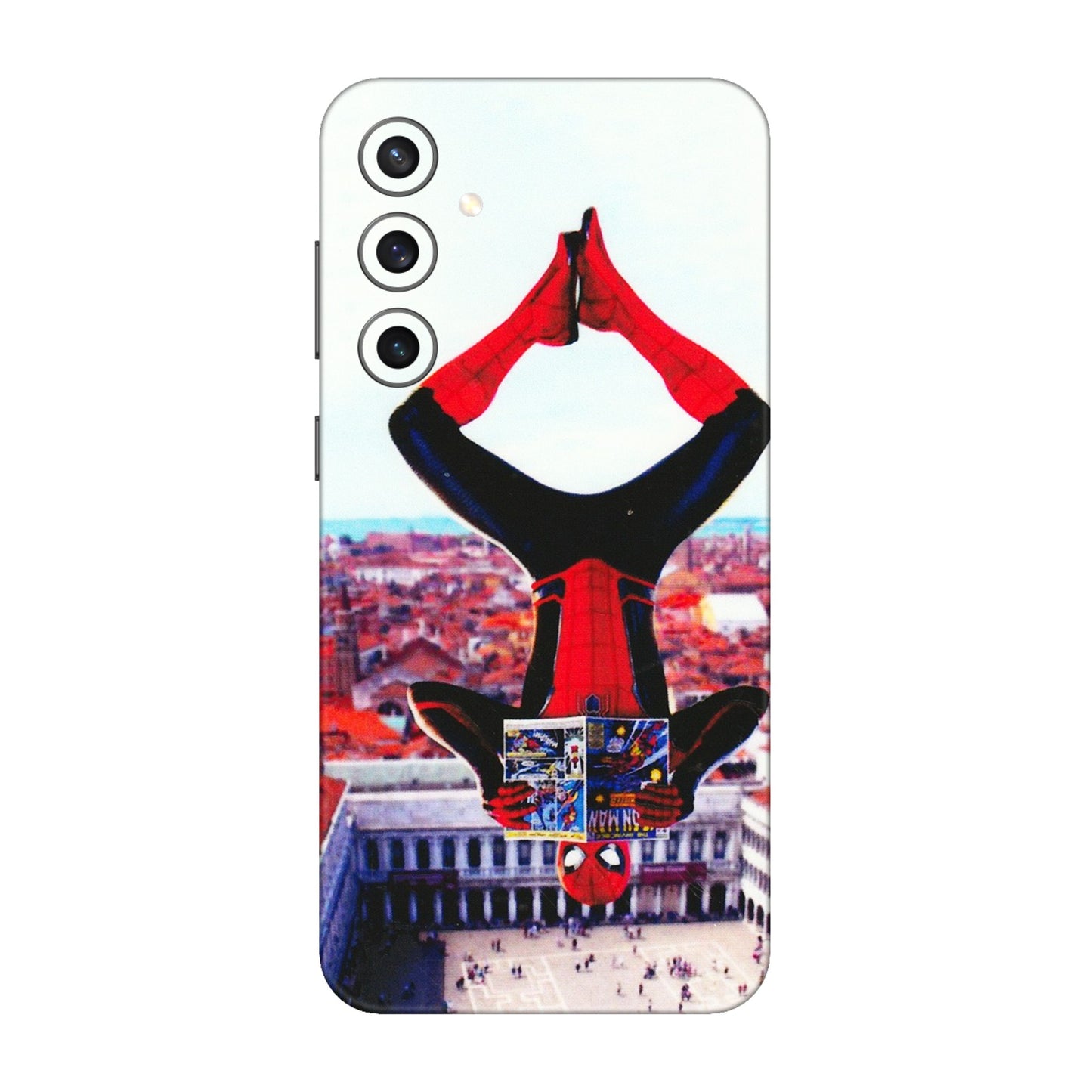 Samsung A/S Series Phone Skins (All Models) - Spiderman Hanging - 3D Embossed Finish (L-53) Samsung Galaxy S23 FE (5G)