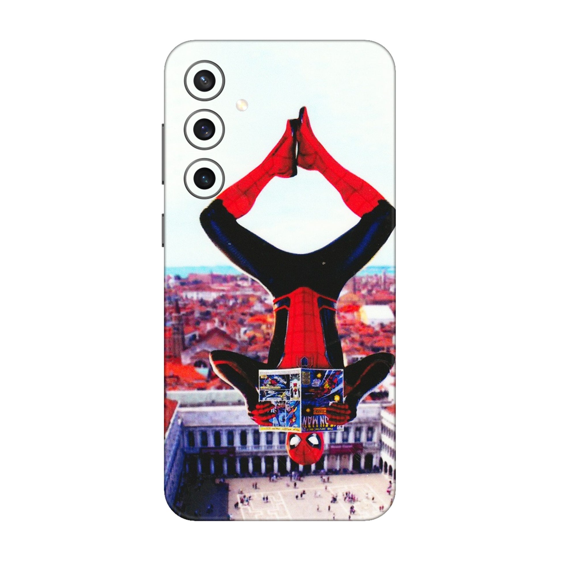 Samsung A/S Series Phone Skins (All Models) - Spiderman Hanging - 3D Embossed Finish (L-53) Samsung Galaxy S23 FE (5G)