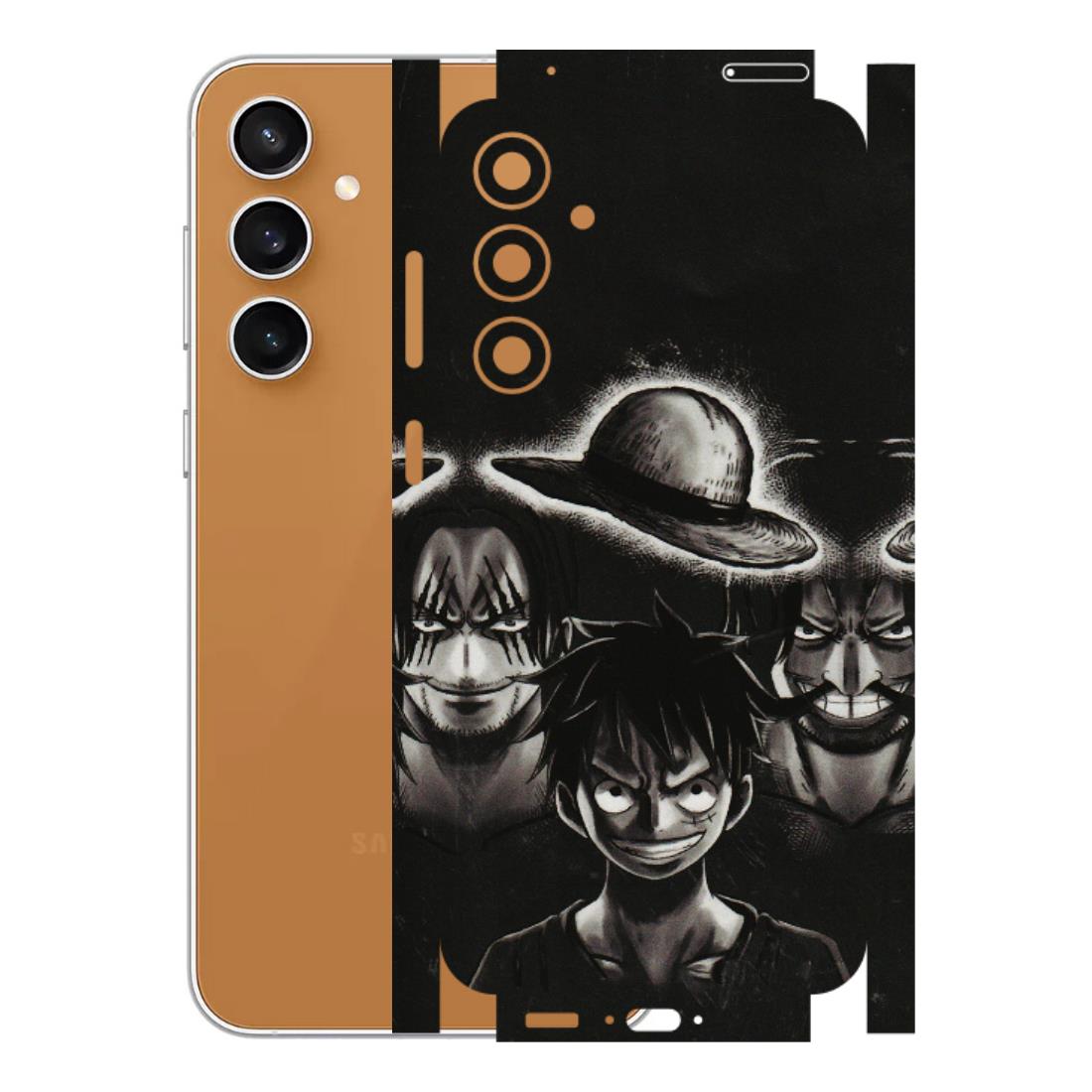 Samsung A/S Series Phone Skins (All Models) - Black Luffy Hat - 3D Embossed Finish (L-57) Samsung Galaxy S23 FE (5G)