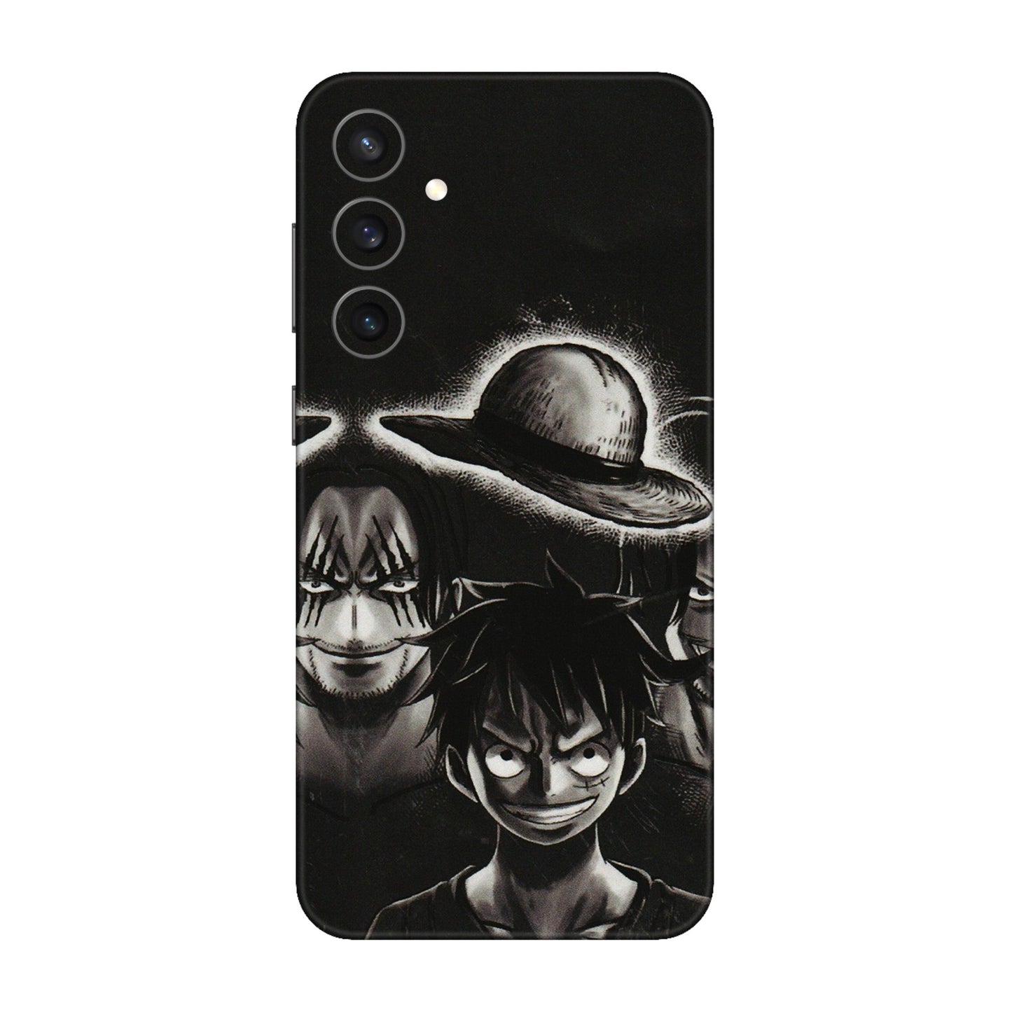 Samsung A/S Series Phone Skins (All Models) - Black Luffy Hat - 3D Embossed Finish (L-57) Samsung Galaxy S23 FE (5G)