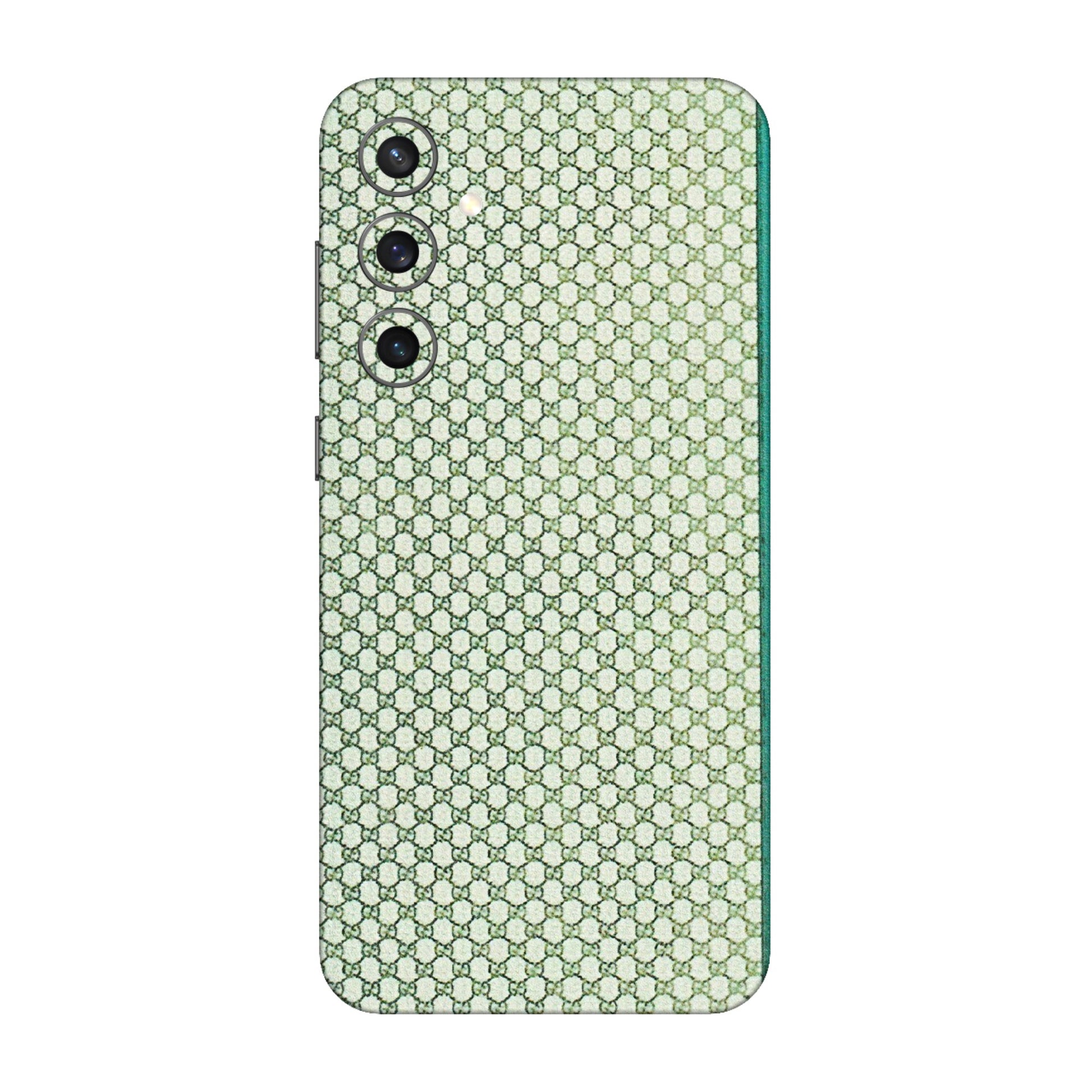Samsung A/S Series Phone Skins (All Models) - Gucci Fabric Pattern - 3D Embossed Finish (L-73) Samsung Galaxy S23 FE (5G)