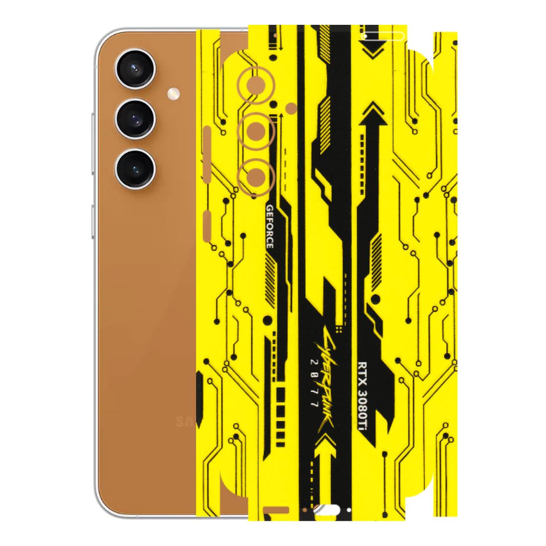 Samsung A/S Series Phone Skins (All Models) - Yellow Cyberpunk - 3D Embossed Finish (L-93) Samsung Galaxy S23 FE (5G)
