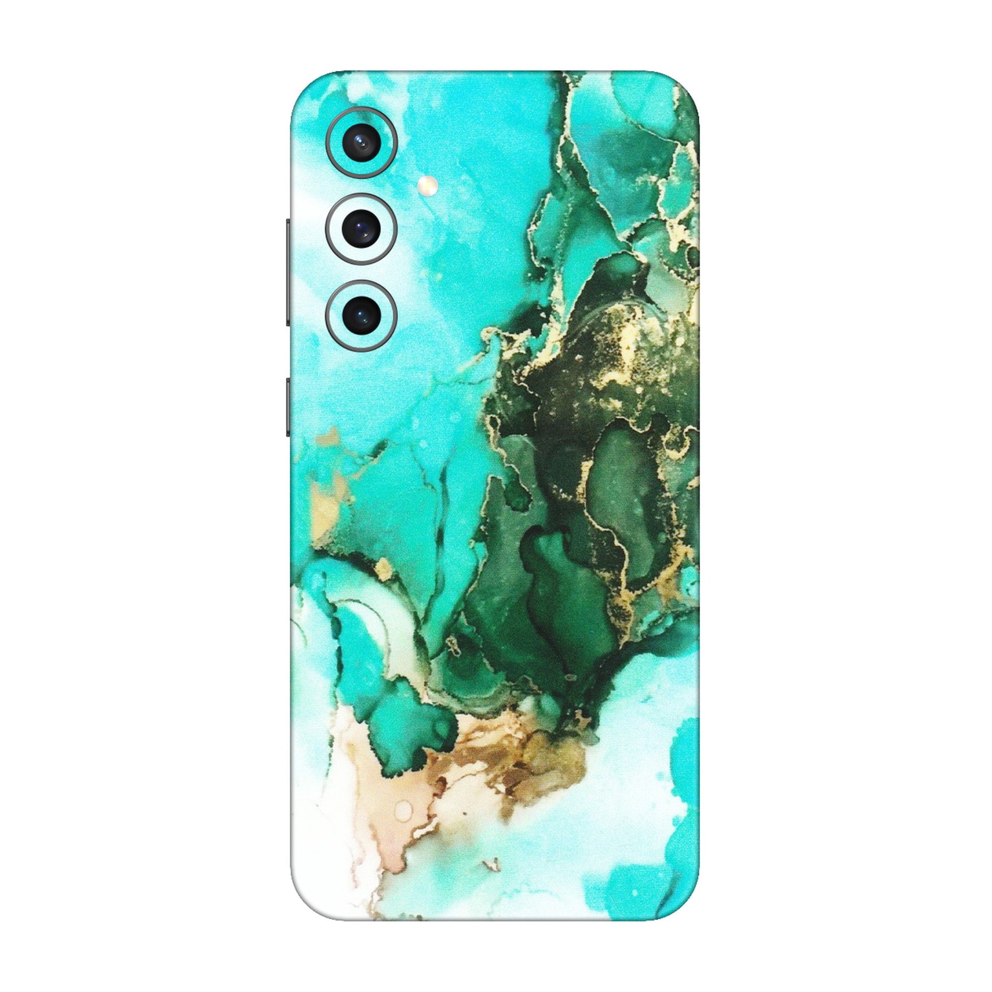 Samsung A/S Series Phone Skins (All Models) - The Blue Gold Marble - Matte Finish (M-124) Samsung Galaxy S23 FE (5G)